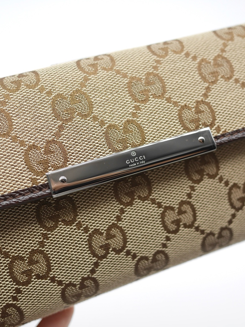 🍓GUCCI GG Envelop Canvas Wallet - Picture 5 of 13